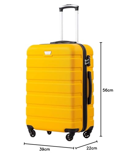 Travel Suitcases Lemon Yellow