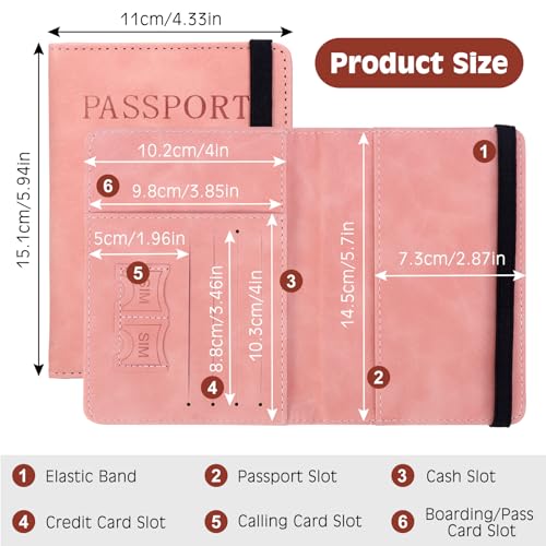 Passport Holder Cover Pink