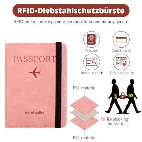 Passport Holder Cover Pink