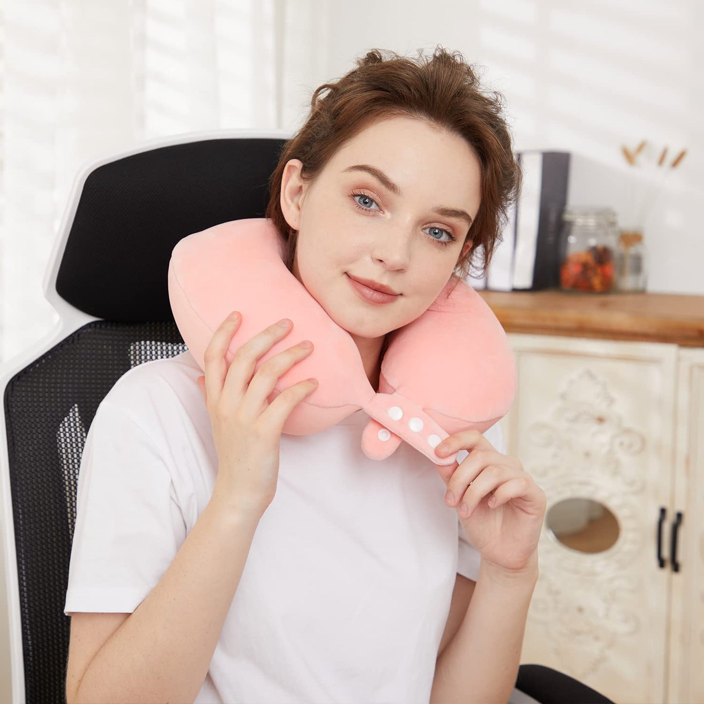 Travel Neck Pillow Pink