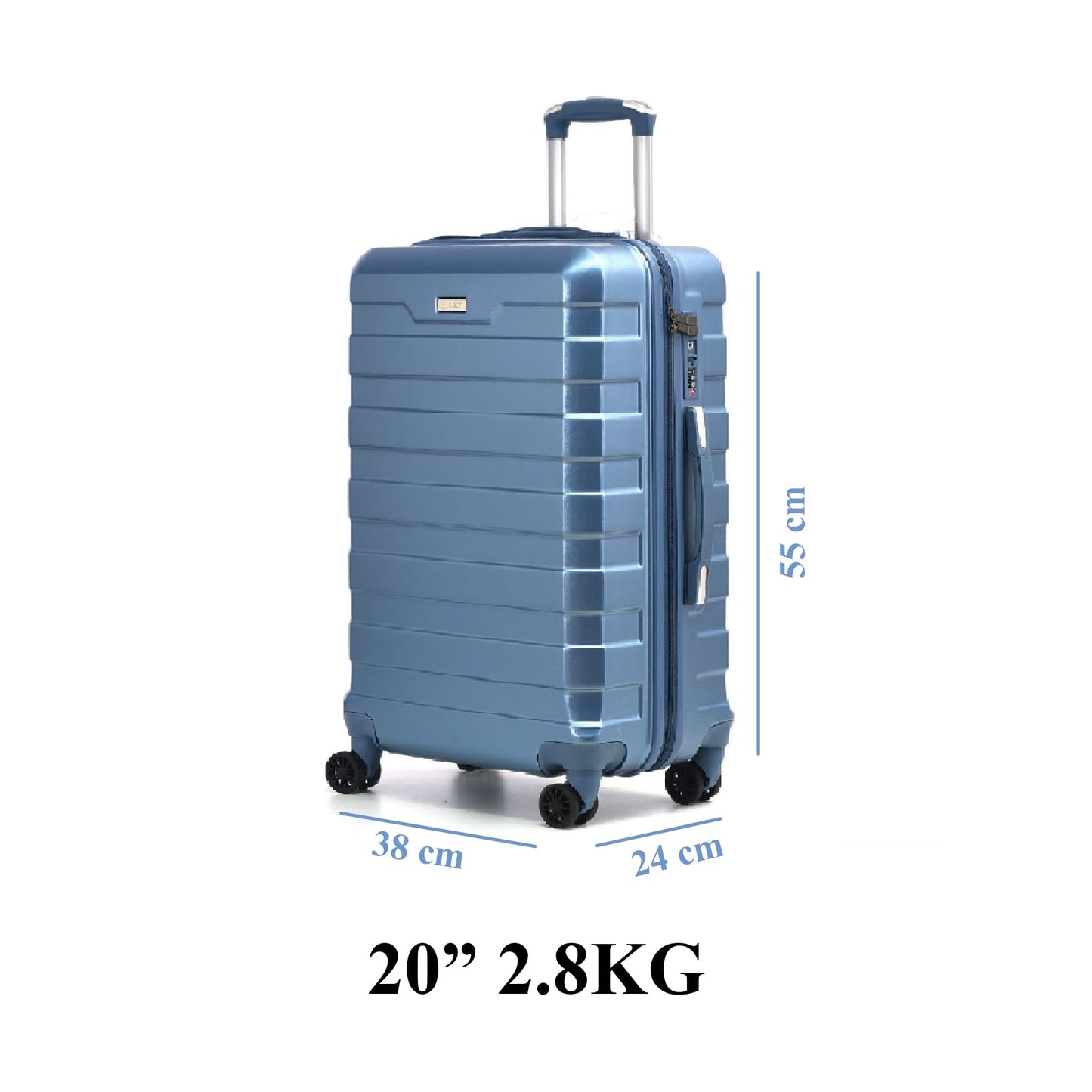 Suitcase Large Medium Size Blue