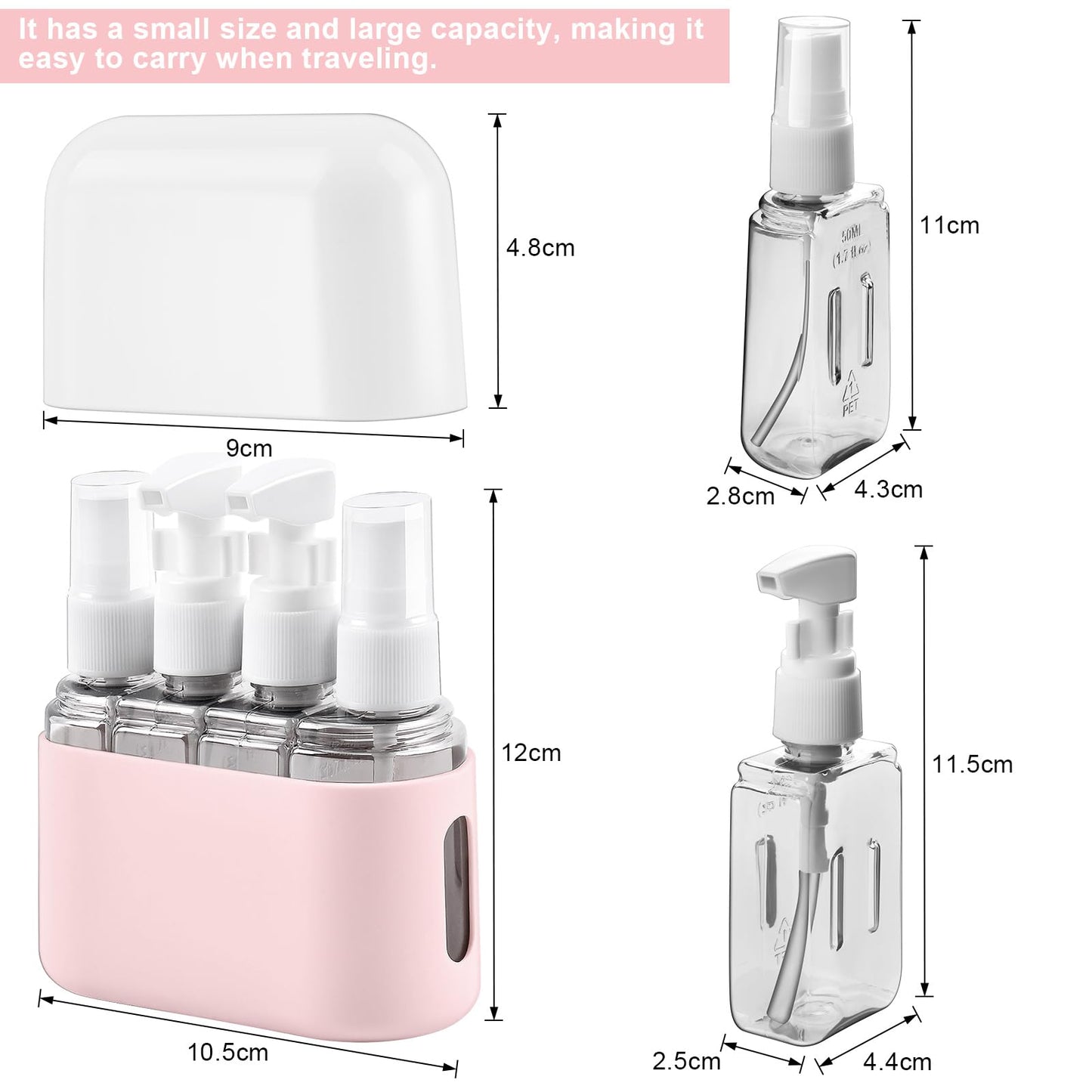 Transparent Travel Bottles