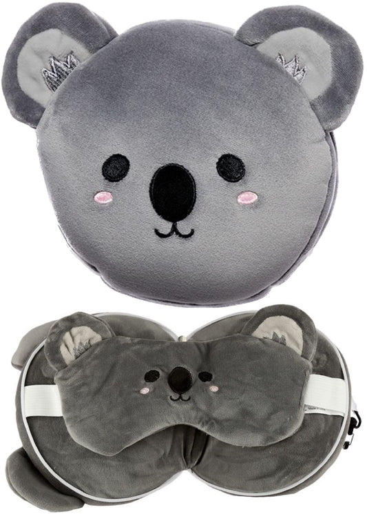 Koala Round Plush Travel Pillow