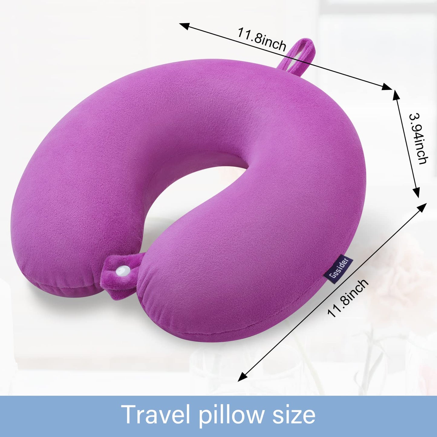 Purple Travel Pillow