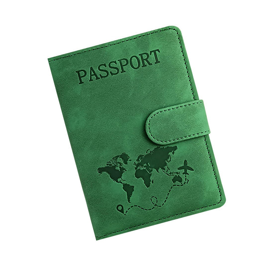 Passport Cover Solid Color Green