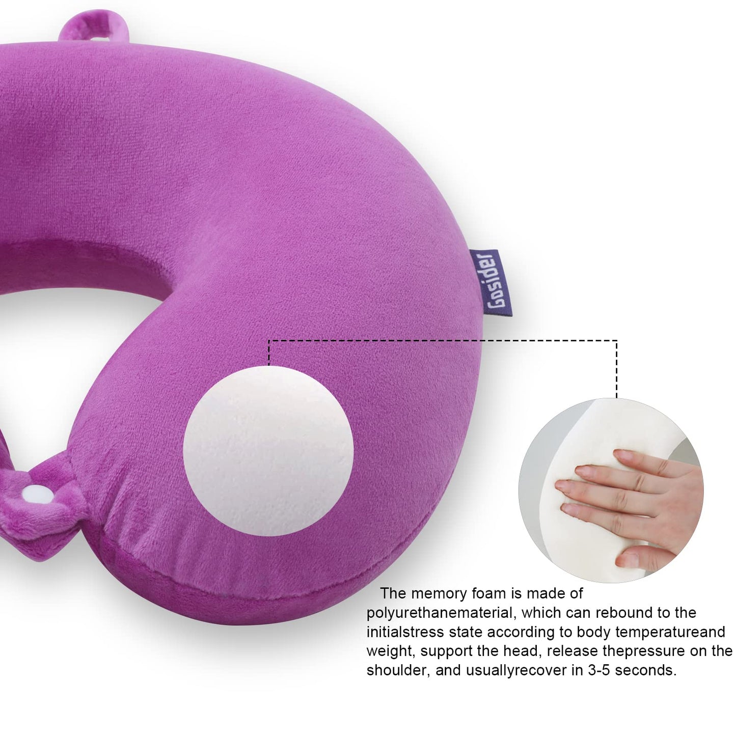 Purple Travel Pillow