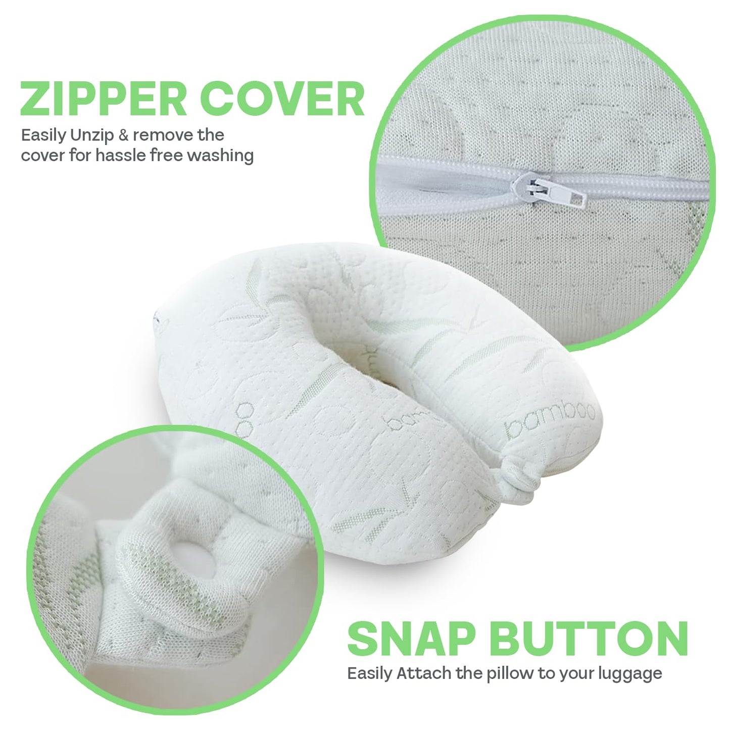 Travel Pillows with Cooling Memory Foam