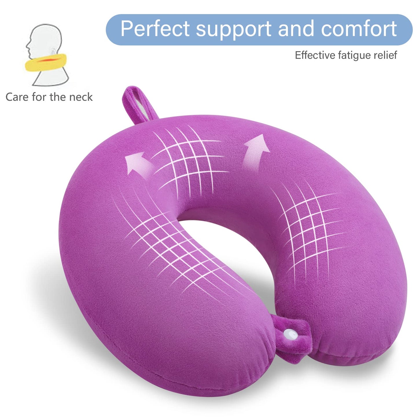 Purple Travel Pillow