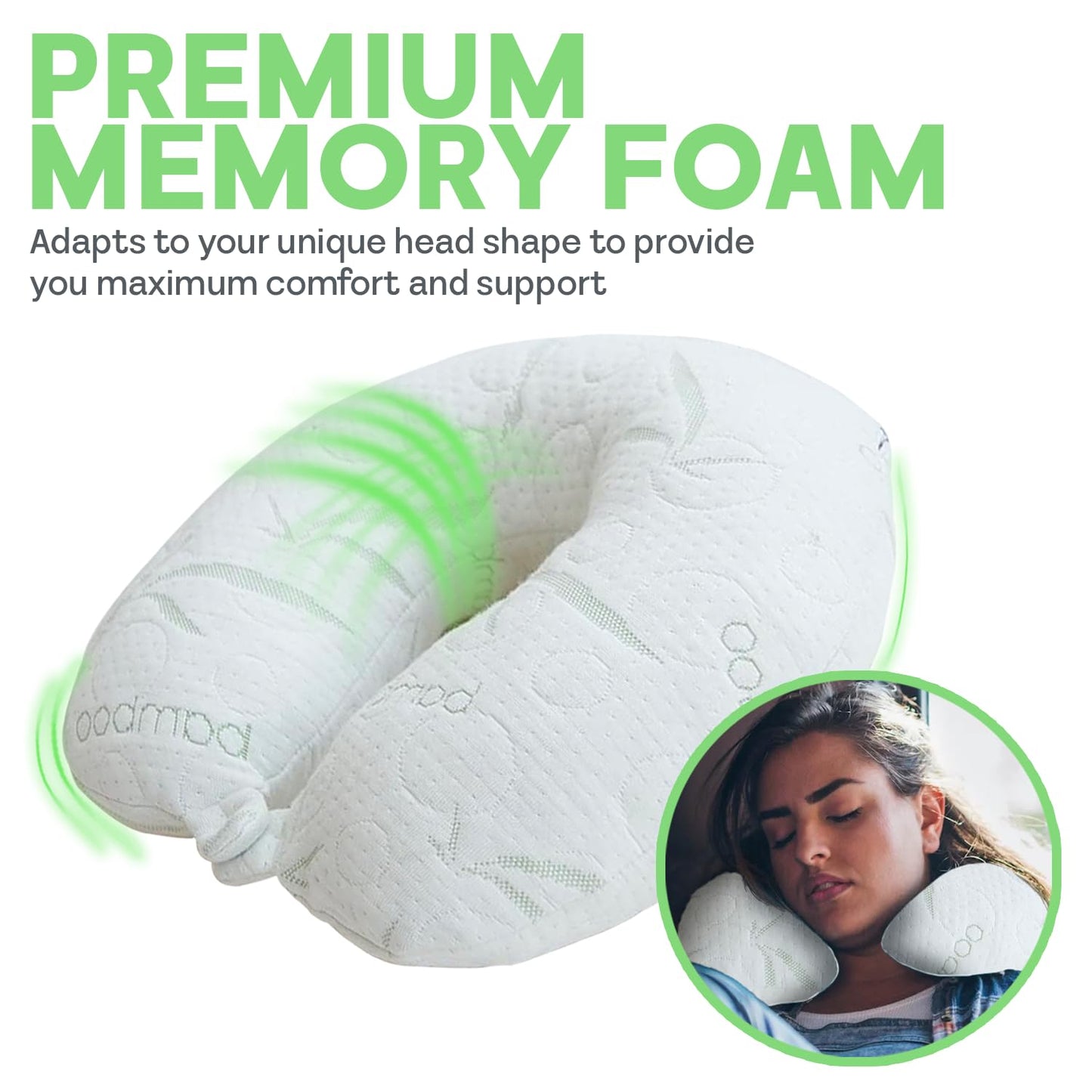 Travel Pillows with Cooling Memory Foam