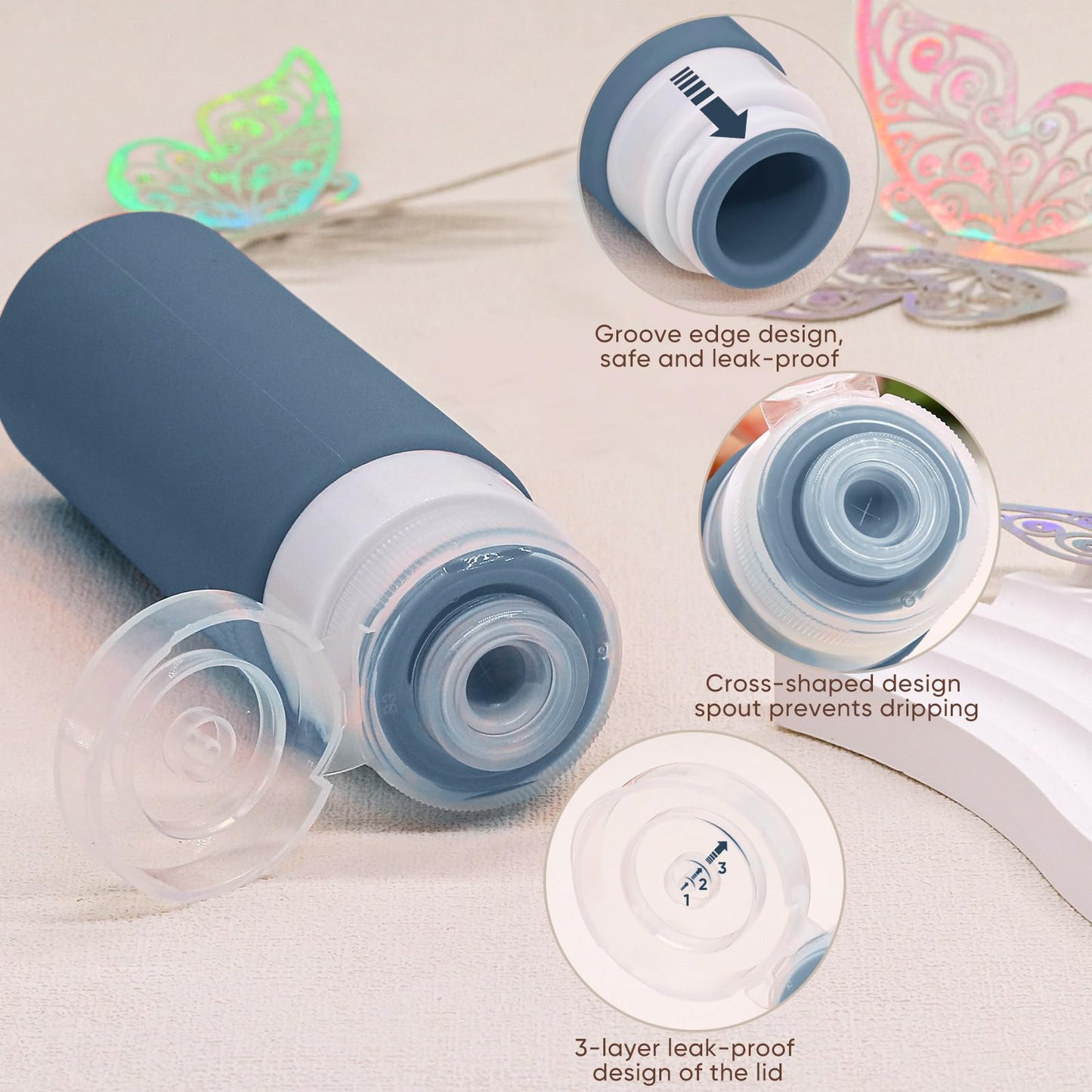 Travel Bottles Set Refillable