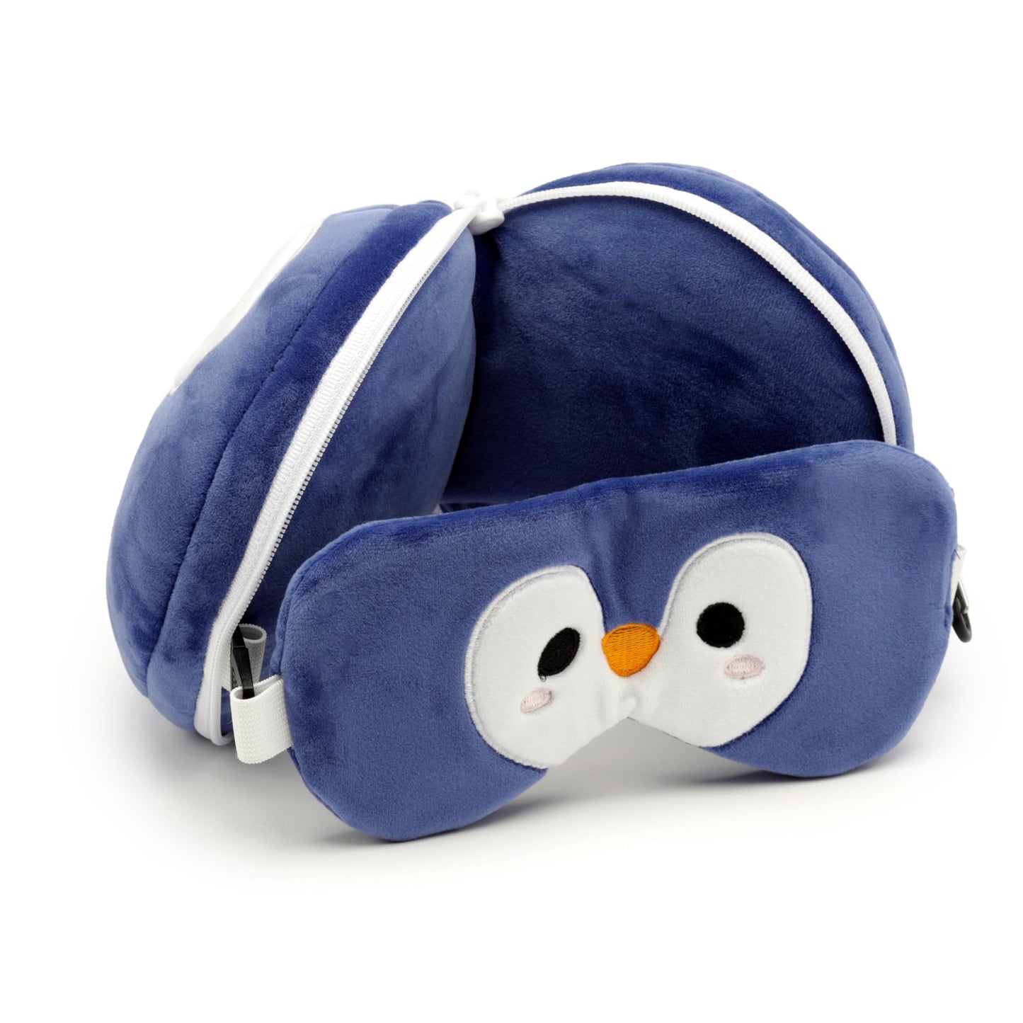 Penguin Round Plush Travel Pillow