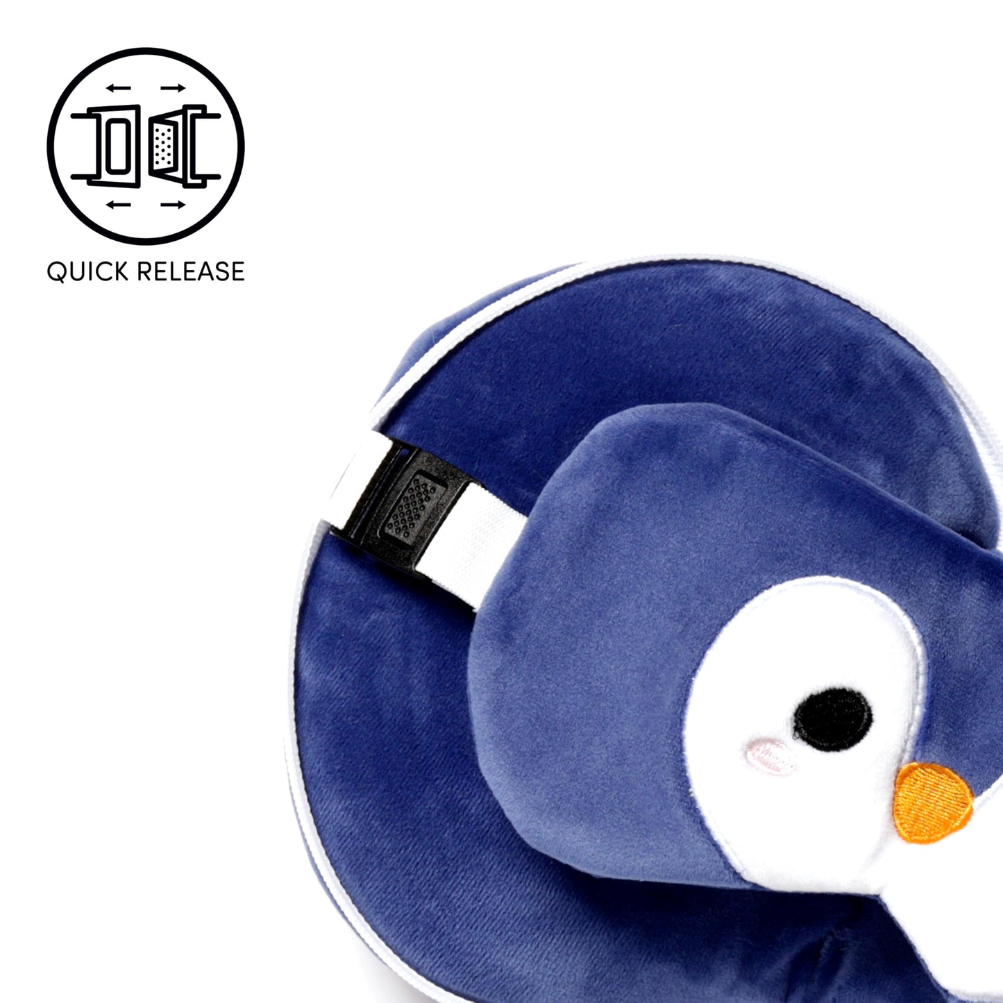 Penguin Round Plush Travel Pillow