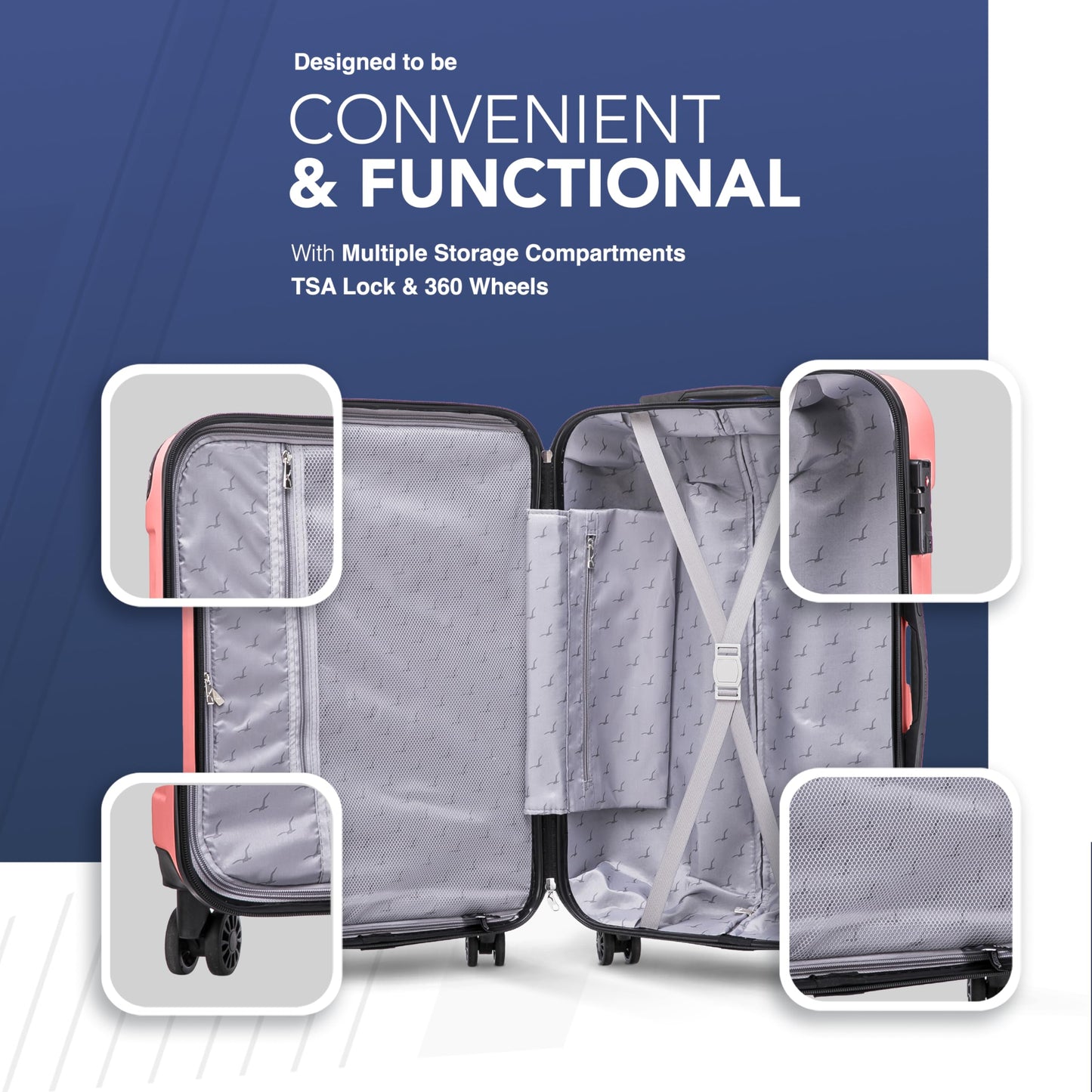 Travel Suitcases Water Resistant