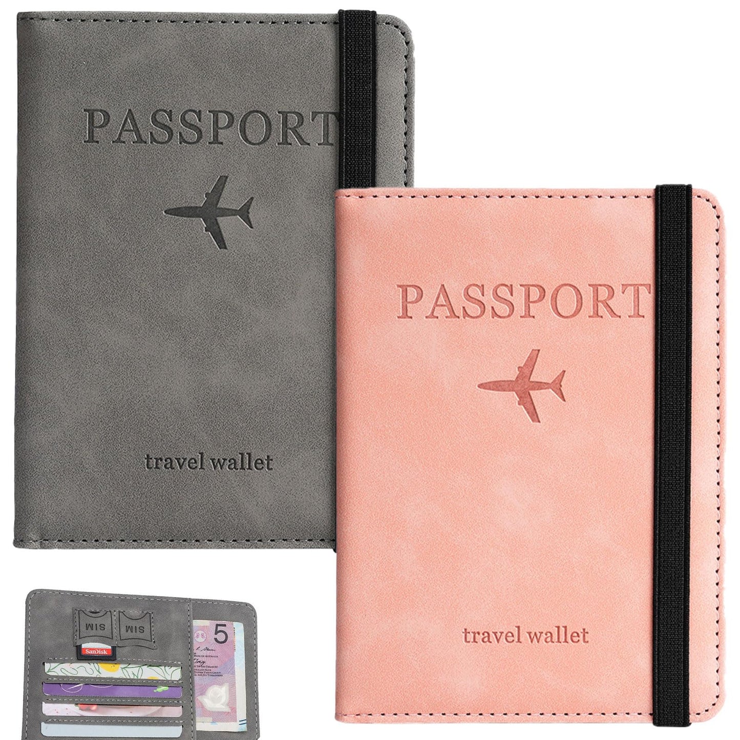 Passport Covers with Multiple Compartments