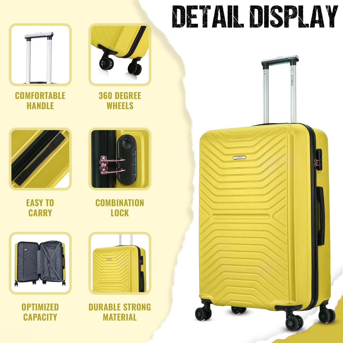 Large Suitcase Yellow