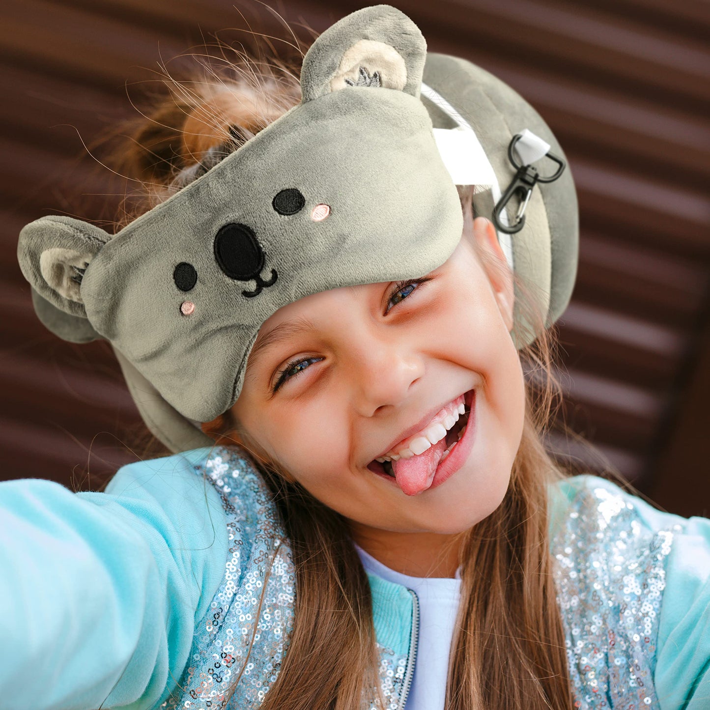 Koala Round Plush Travel Pillow